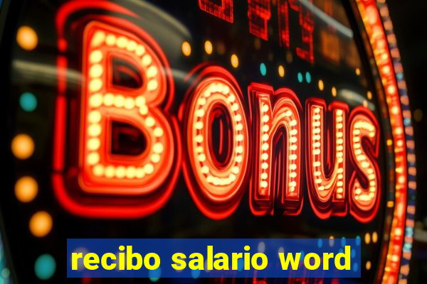 recibo salario word