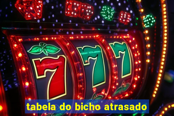 tabela do bicho atrasado