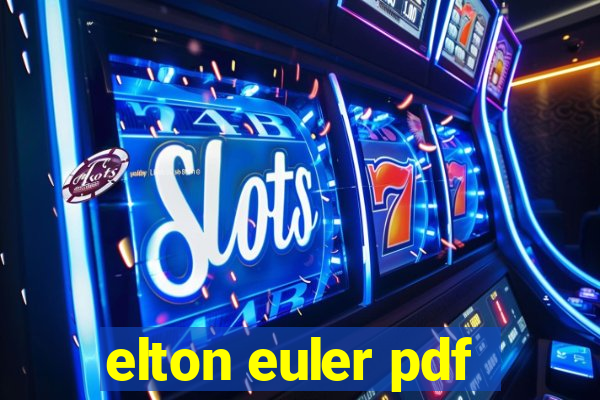 elton euler pdf