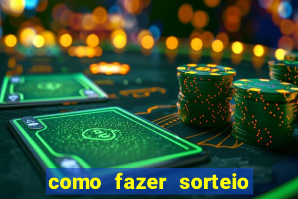 como fazer sorteio de cores online